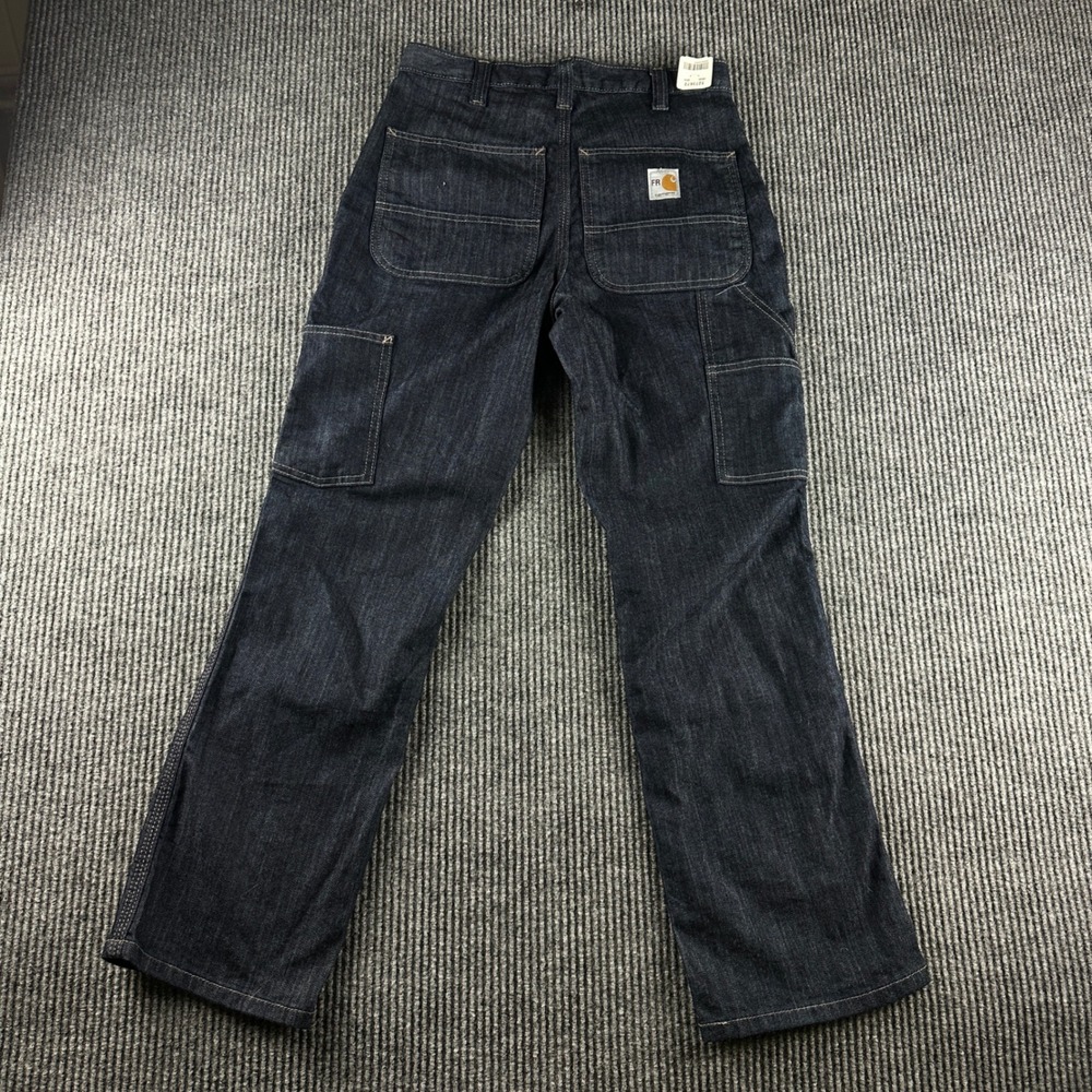 Carhartt FR Flame Resistant Work Jeans Dark Wash Denim 28x28 290-83 Mens